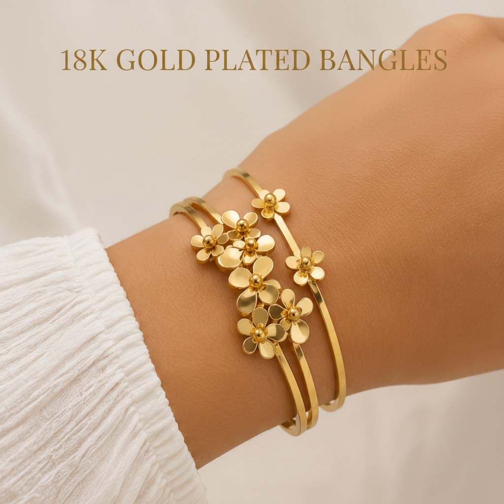 18K Gold Plated Bangles