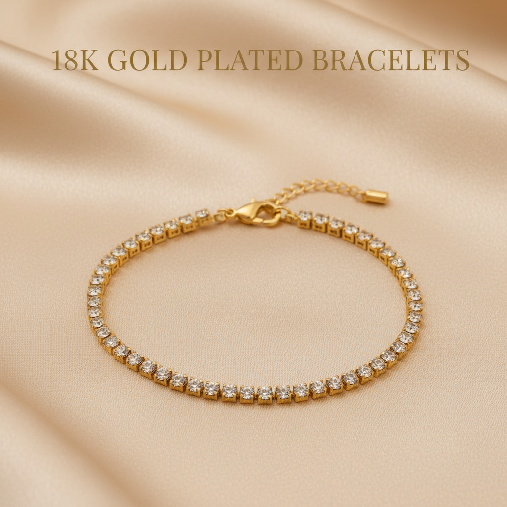 18K Gold Plated Bracelets