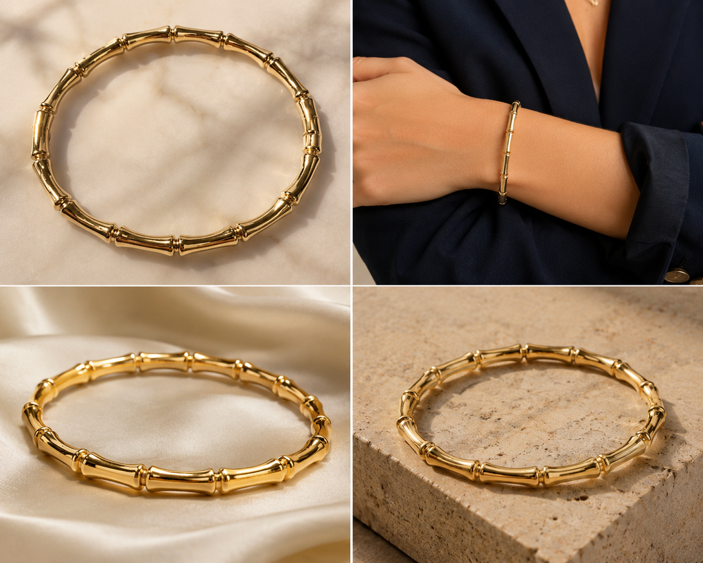 Bangle Bangle | 18K Gold Plated Bamboo Bangle