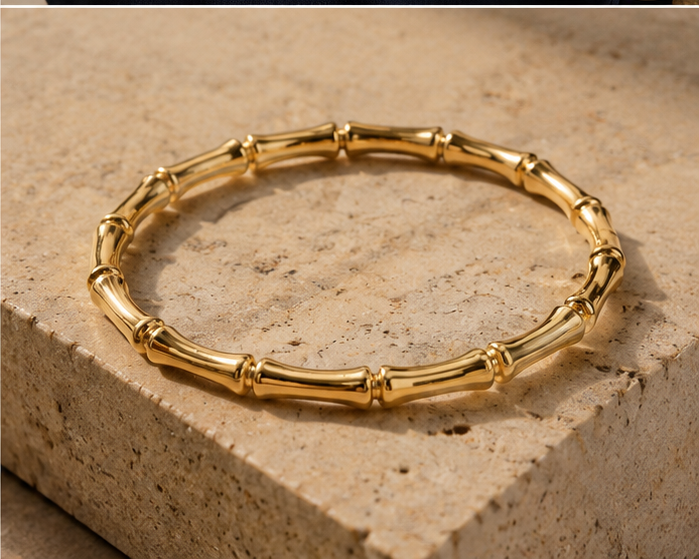 Bangle Bangle | 18K Gold Plated Bamboo Bangle