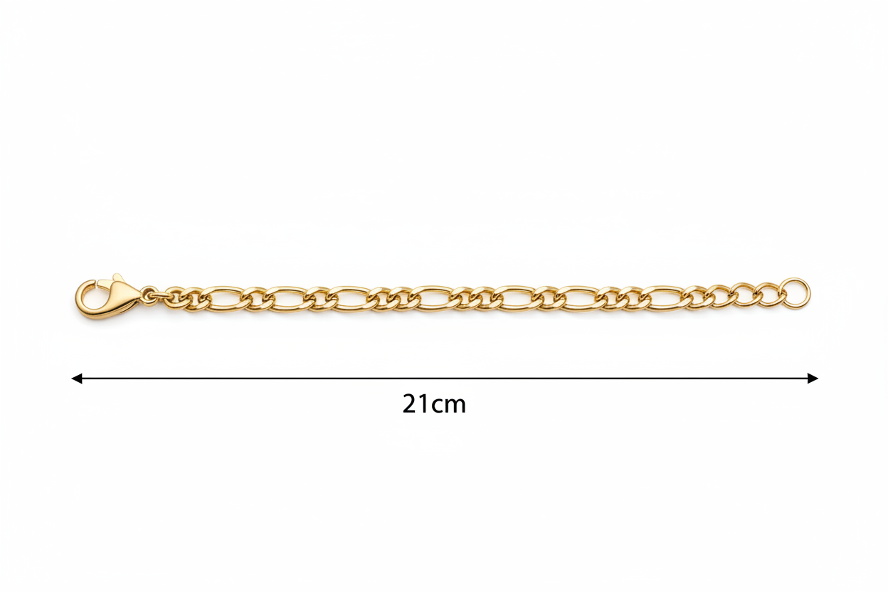 Bracelet with 21cm length underneath
