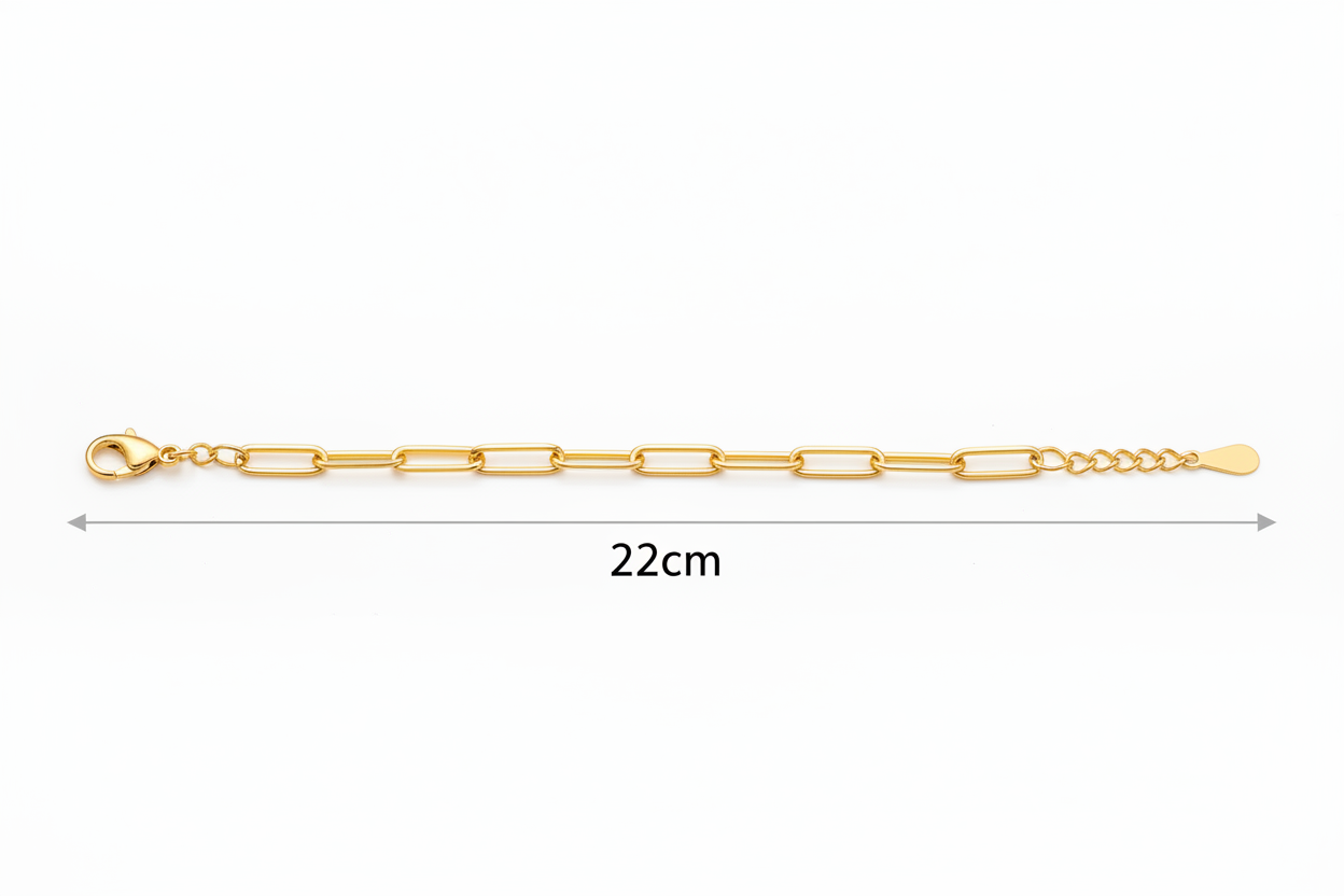 Bracelet with 22cm length underneath