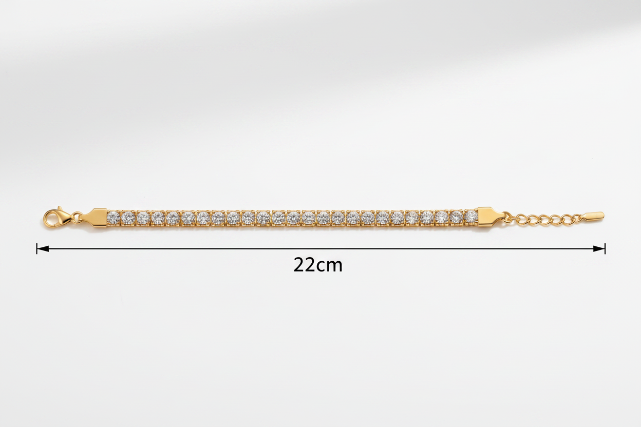 Bracelet with 22cm length