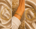 18K Gold Plated Twist Chain Bracelet image 3