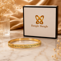 18K Gold Plated Greek Key Bangle image 0