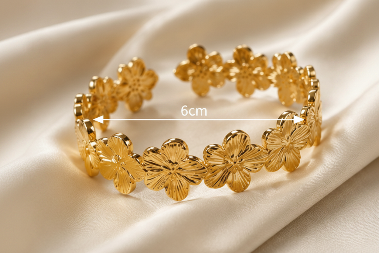 Daisy Bangle with 6cm Internal Width