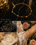 18K Gold Plated Polished Spheres Bracelet image 0