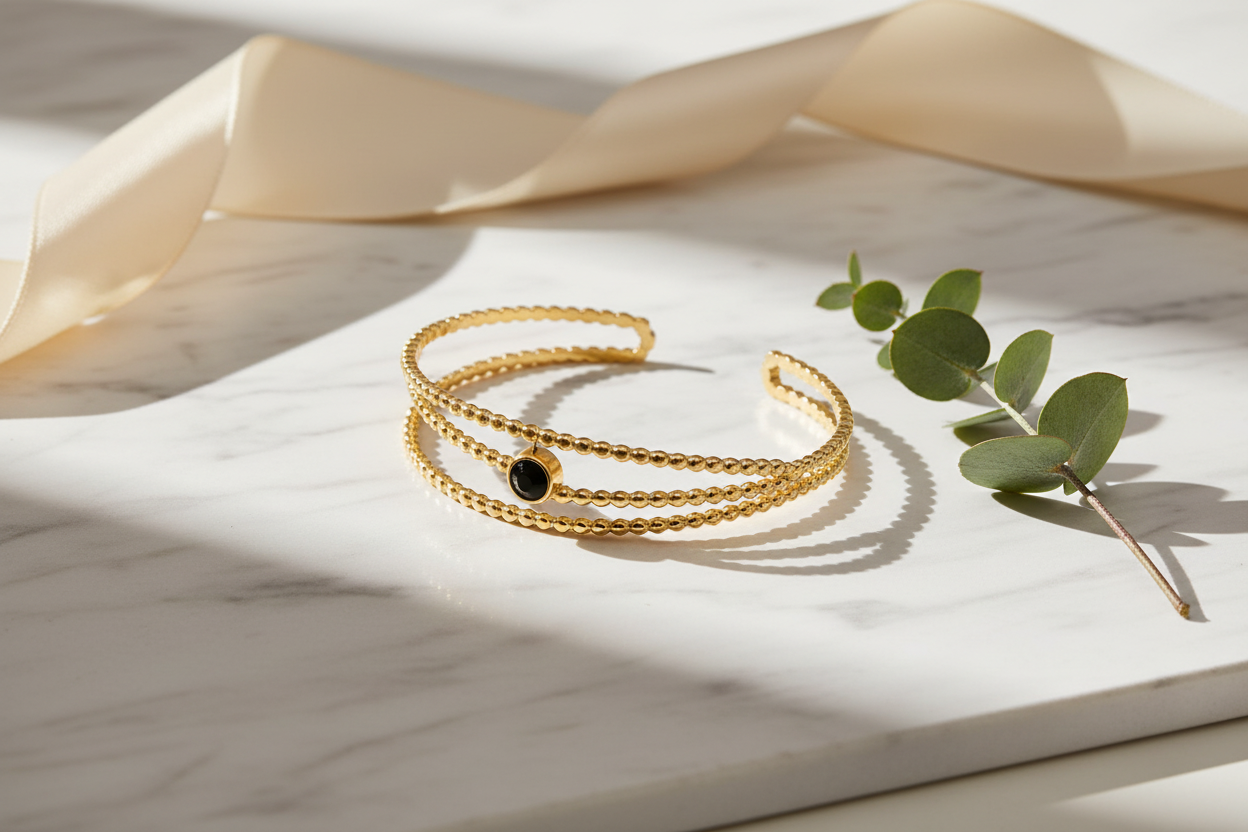 Luxurious marble product shot